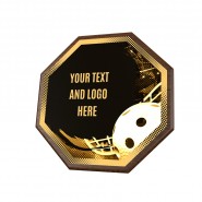 Dřevěná plaketa HEXM27 | Florbal