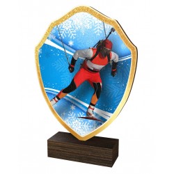 Dřevěná plaketa TFRW293 | Biatlon