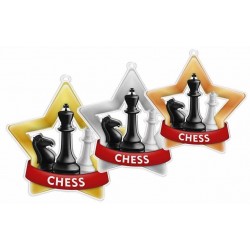 Akrylátová medaile MDASTARM48 | Šachy