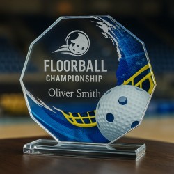 Skleněná trofej CR2024301M25 | Florbal