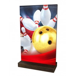 Dřevěná plaketa WPLA01M06 | Bowling