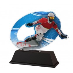 Akrylátová trofej ACLC001M3 | Snowboard