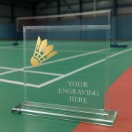 Skleněná trofej CRM20241M03 | Badminton