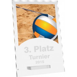 Skleněná trofej CR4244M12 | Volejbal