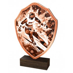 Dřevěná plaketa TFRW256 | Sjezdové lyžování