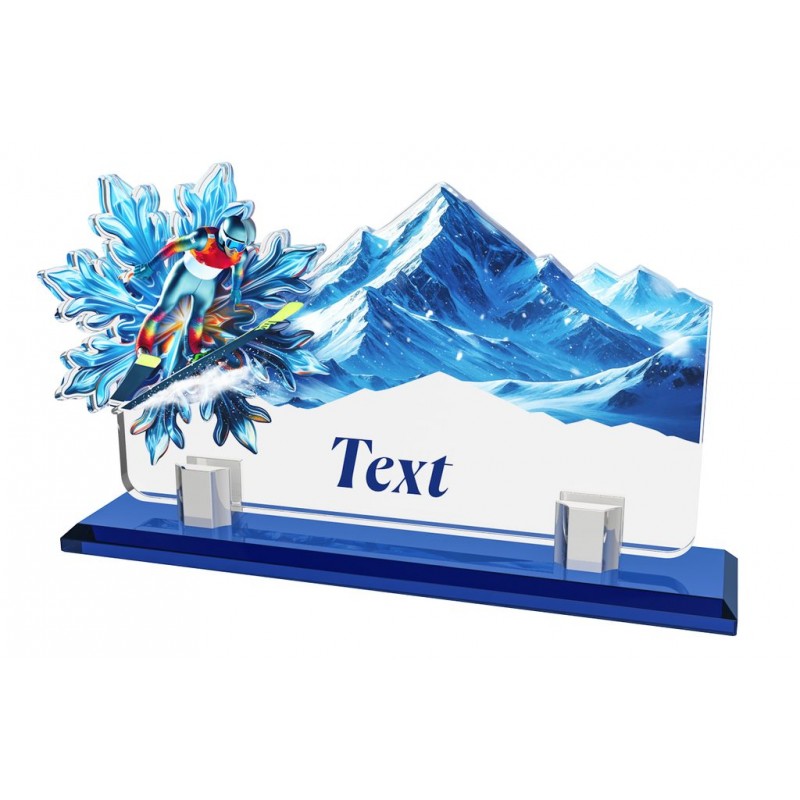 Akrylátová trofej APLAG26M09 | Skoky na lyžích Akrylátová trofej APLAG26M09 | Skoky na lyžích