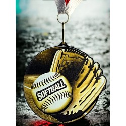 Akrylátová medaile MDARBL M10 | Softball