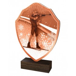 Dřevěná plaketa TFRW300 | Biatlon