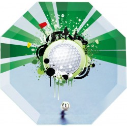 Skleněná trofej s potiskem CRP0002M32 | Golf