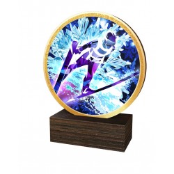 Dřevěná plaketa TFRW769 | Skoky na lyžích