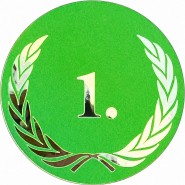 Emblém zelený metalický EM05, 2,5cm | Potisk na míru