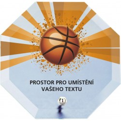 Skleněná trofej s potiskem CRP2M2 | Basketball
