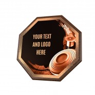 Dřevěná plaketa HEXM07 | Střelba