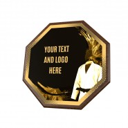 Dřevěná plaketa HEXM11 | Bojová umění