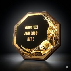 Dřevěná plaketa HEXM46 | Chovatelství