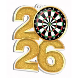 Akrylátová medaile MDA2026M09 | Šipky