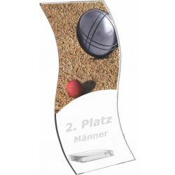 Skleněná trofej CR4142M27 | Petanque