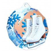 Kovová medaile MDM03M60 | Bruslení