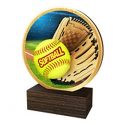 Dřevěná plaketa TFRW714 | Softball