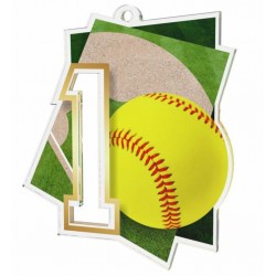Akrylátová medaile MDAF0017M27 | Softball