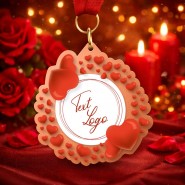 Kovová medaile ekoMDMVALM03 | Valentýn