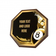 Dřevěná plaketa HEXM16 | Biliard