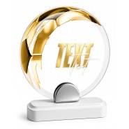 Skleněná trofej CR242075M01 | Fotbal