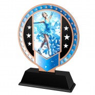 Kovová trofej SAM03M35 | Krasobruslení