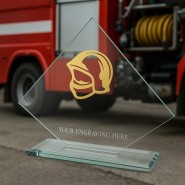 Skleněná trofej CRM202405M10 | Hasiči