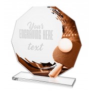 Skleněná trofej CR2024301M52 | Stolní tenis