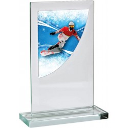 Skleněná trofej CRS3061M20 | Snowboard