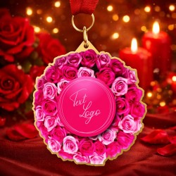 Kovová medaile ekoMDMVALM02 | Valentýn