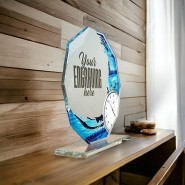 Skleněná trofej CR2024301M11 | Plavání