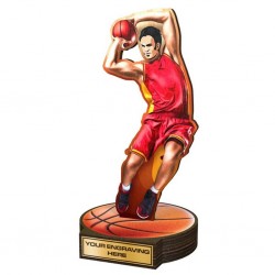 Dřevěná plaketa RW007 | Basketball