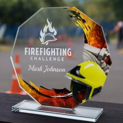 Skleněná trofej CR2024301M32 | Hasiči