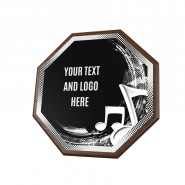 Dřevěná plaketa HEXM10 | Hudba