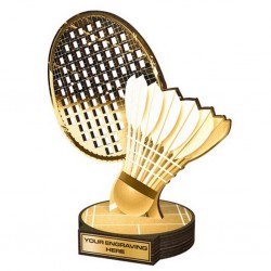 Dřevěná plaketa RWR119 | Badminton