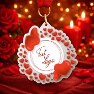 Kovová medaile ekoMDMVALM03 | Valentýn