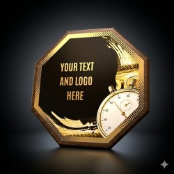 Dřevěná plaketa HEXM17 | Plavání