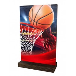 Dřevěná plaketa WPLA01M02 | Basketball