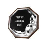 Dřevěná plaketa HEXM05 | Bowling