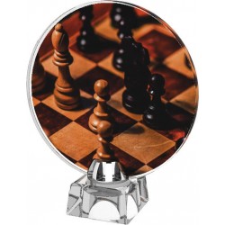 Skleněná trofej CR4043M20 | Šachy