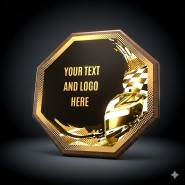 Dřevěná plaketa HEXM19 | Motorsport