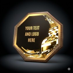 Dřevěná plaketa HEXM19 | Motorsport