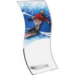 Skleněná trofej CRS4142M19 | Snowboard