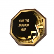 Dřevěná plaketa HEXM10 | Hudba