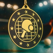Kovová medaile MDM05M23 | Stolní tenis