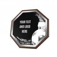 Dřevěná plaketa HEXM01 | Fotbal