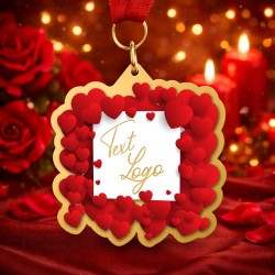 Kovová medaile ekoMDMVALM01 | Valentýn