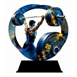 Kovová trofej SAM02M32 | Vzpírání